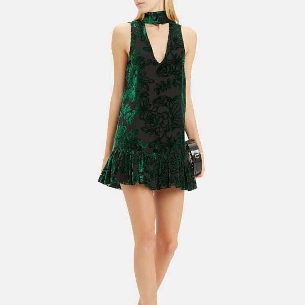 Caroline Constas Angeletta Choker Mini Dress